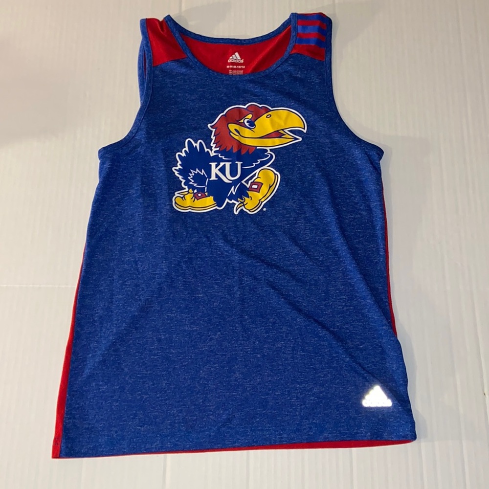 Adidas Youth M 10 / 12 KU Jayhawks Tank Top
